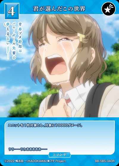 君が選んだこの世界 【BB/SBS/040R】